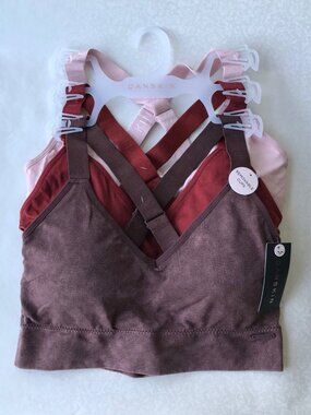 Danskin Intimates Crossback BRAS, Removable Pads, 3-set ,Size : 1XL MSRP: $54